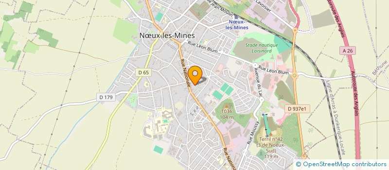 localisation de l'entreprise SOCIETE LA VOLIERE NOEUXOISE à NŒUX-LES-MINES