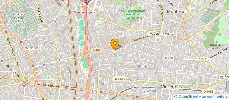 localisation de l'entreprise SOCIETE LABEL VIDEO à MONTREUIL