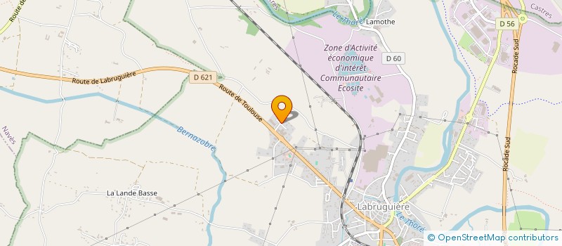 localisation de l'entreprise SOCIETE LABRUGUIEROISE DE TRANSPORTS  LABRUGUIERE