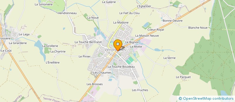 localisation de l'entreprise SOCIETE LAETITIA TRICOIRE  VENDRENNES