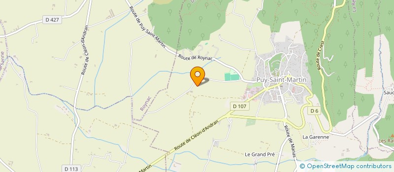 localisation de l'entreprise SOCIETE LAFARGE ET COMPAGNIE  PUY-SAINT-MARTIN