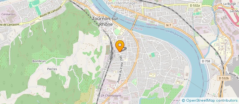 localisation de l'entreprise SOCIETE LAFUMAT à TOURNON SUR RHONE