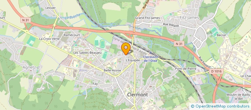 localisation de l'entreprise SOCIETE LAITIERE DE CLERMONT à CLERMONT