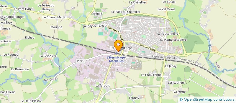 localisation de l'entreprise SOCIETE LAITIERE DE L'HERMITAGE à L'HERMITAGE
