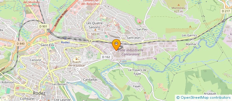 localisation de l'entreprise SOCIETE LAITIERE DE RODEZ à ONET-LE-CHATEAU