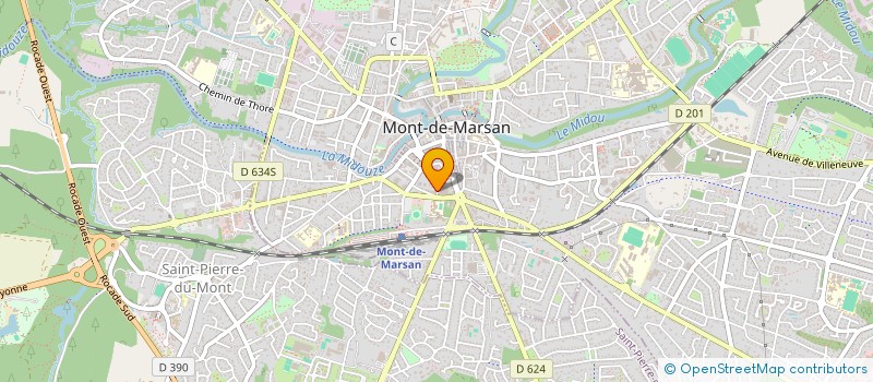 localisation de l'entreprise SOCIETE LANDES TELEPHONIE  MONT-DE-MARSAN