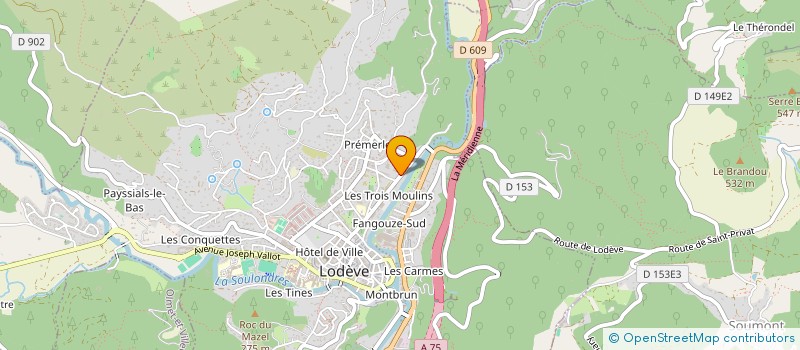 localisation de l'entreprise SOCIETE LANGUEDOCIENNE D AMENAGEMENTS SA  LODEVE