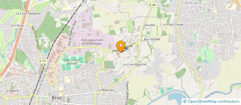 localisation de l'entreprise SOCIETE LANNIONNAISE DE LOCATION  BRUZ