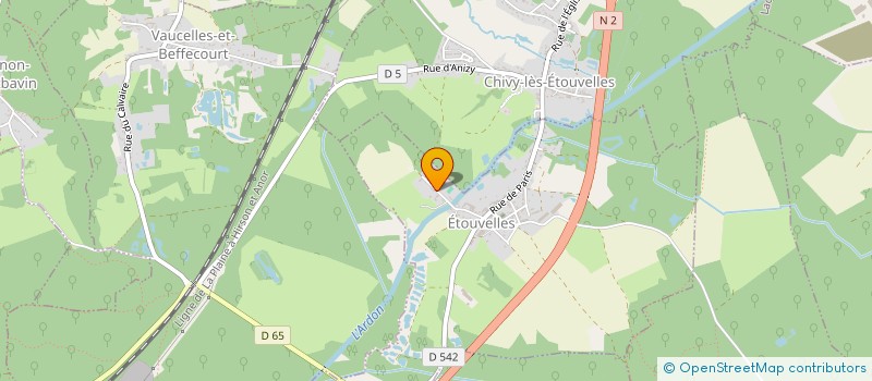 localisation de l'entreprise SOCIETE LAONNOISE DE TRAVAUX PUBLICS à ETOUVELLES