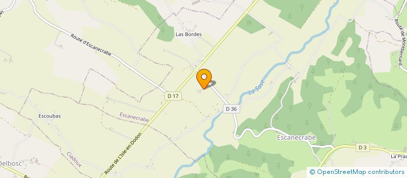 localisation de l'entreprise SOCIETE LAPALU à ESCANECRABE