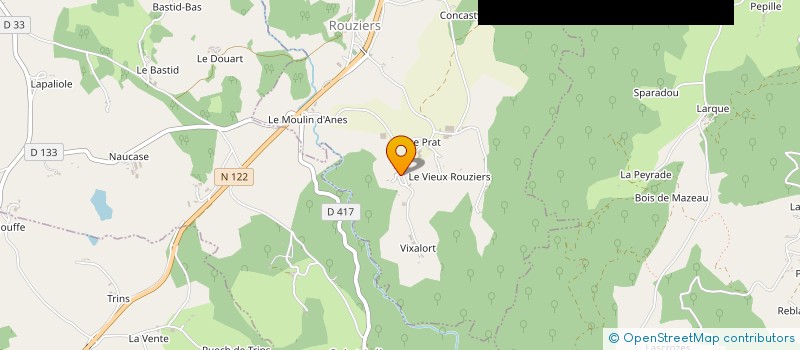 localisation de l'entreprise SOCIETE LASSARAGNE à ROUZIERS