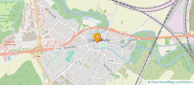 localisation de l'entreprise SOCIETE LAUBIER BETRON LAUBIER  CLAYE-SOUILLY