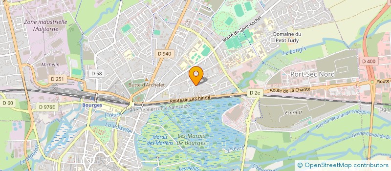 localisation de l'entreprise SOCIETE LAUDAT  BOURGES