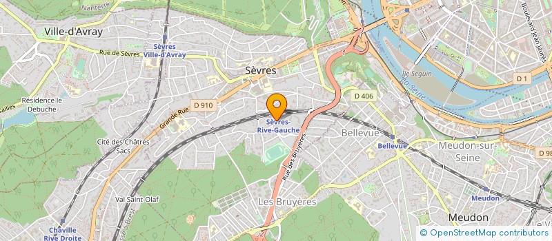localisation de l'entreprise SOCIETE LAUGA à SEVRES