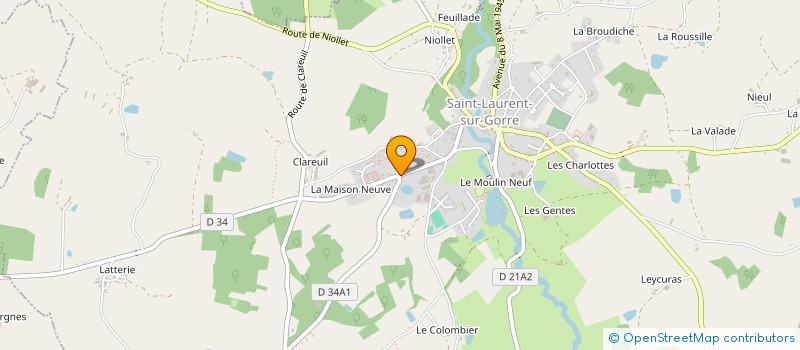 localisation de l'entreprise SOCIETE LAURENTAISE DE TRANSFORMATION DU BOIS SAS à SAINT-LAURENT-SUR-GORRE