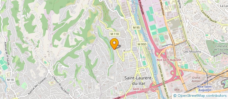 localisation de l'entreprise SOCIETE LAURENTINE DE TERRASSEMENT ET TRAVAUX D'AMENAGEMENT à SAINT-LAURENT-DU-VAR