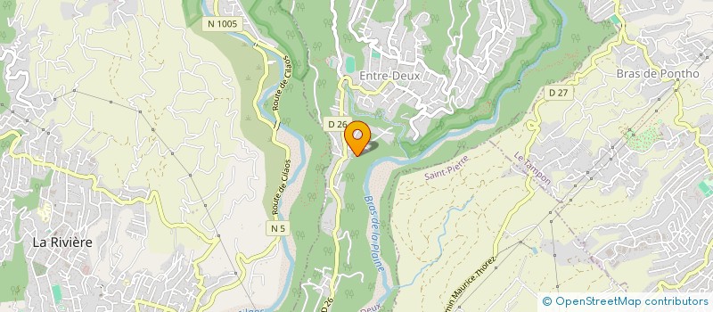 localisation de l'entreprise SOCIETE LAURET  ENTRE-DEUX