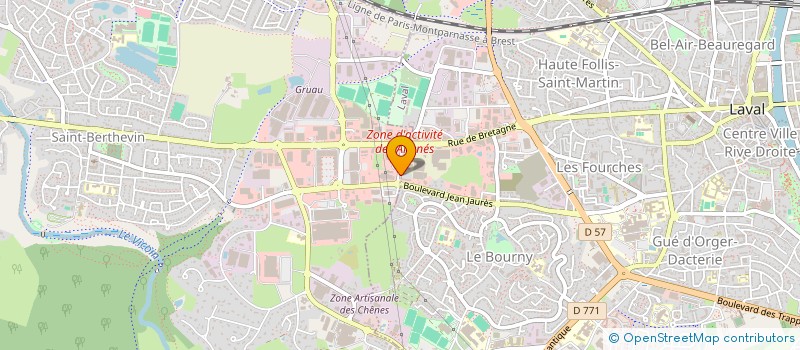 localisation de l'entreprise SOCIETE LAVALLOISE DE RENOVATION GLOBALE ENERGITIQUE à LAVAL