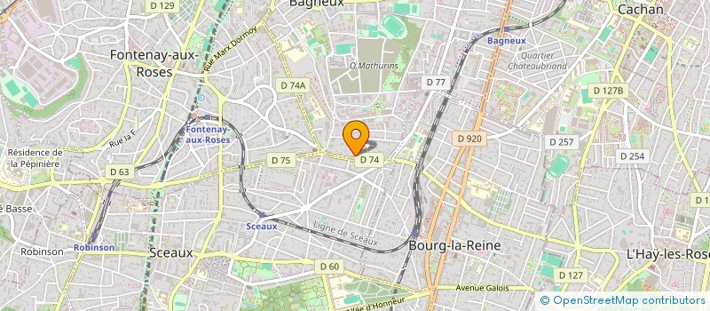 localisation de l'entreprise SOCIETE LAVANDIERE à BAGNEUX