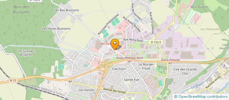 localisation de l'entreprise SOCIETE LCW à DREUX