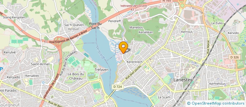 localisation de l'entreprise SOCIETE LE BIHANNIC à LANESTER
