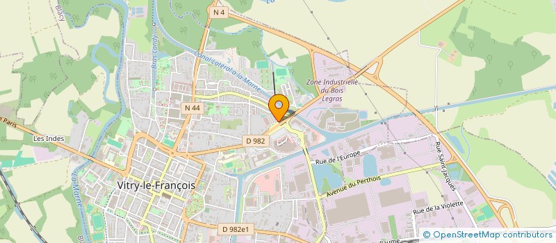 localisation de l'entreprise SOCIETE LE BOIS LEGRAS à VITRY-LE-FRANCOIS