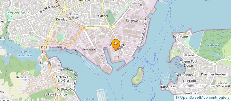 localisation de l'entreprise SOCIETE LE BRIS à LORIENT