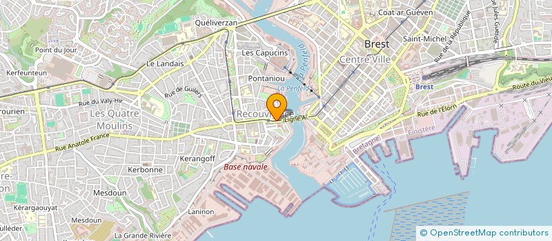 localisation de l'entreprise SOCIETE LE BRUN à BREST