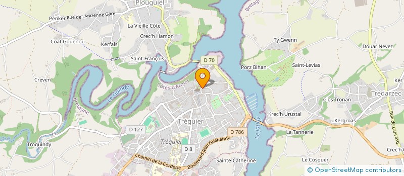 localisation de l'entreprise SOCIETE LE CANOTIER  TREGUIER