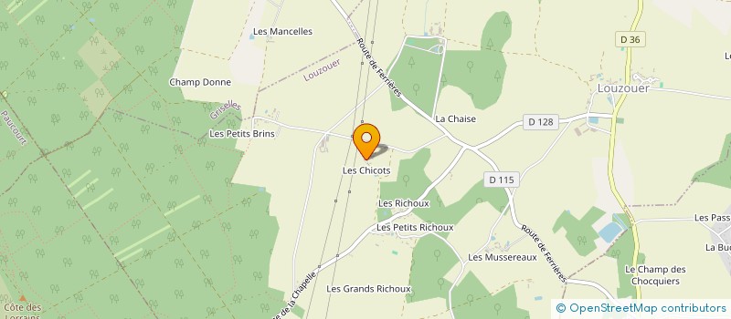 localisation de l'entreprise SOCIETE LE CARBET à LOUZOUER