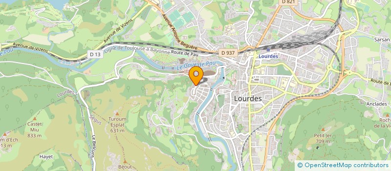 localisation de l'entreprise SOCIETE LE COUMELY à LOURDES