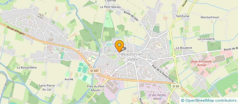 localisation de l'entreprise SOCIETE LE FIEF DE LA THIOIRE à BRISSAC LOIRE AUBANCE