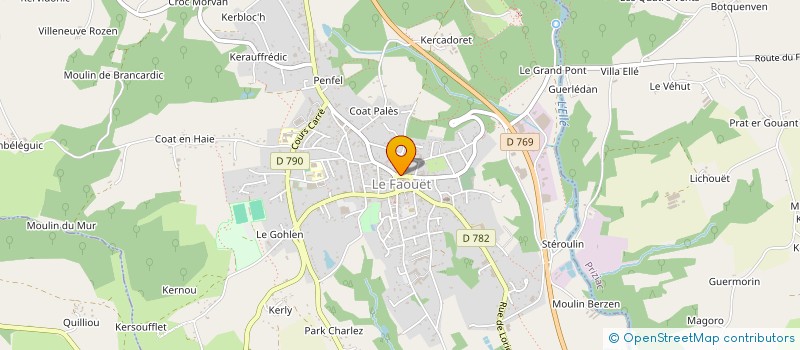 localisation de l'entreprise SOCIETE LE GUENIC à LE FAOUET