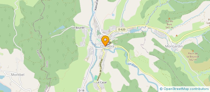 localisation de l'entreprise SOCIETE LE KERCORB  CHALABRE