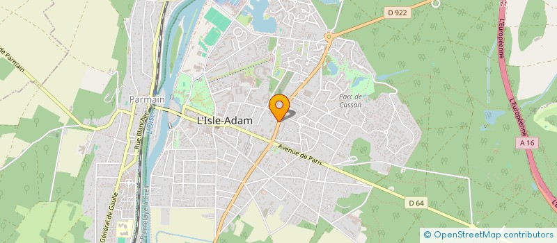 localisation de l'entreprise SOCIETE LE MAUX à L'ISLE-ADAM