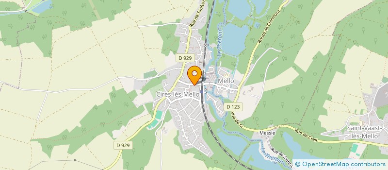 localisation de l'entreprise SOCIETE  LE RENDEZ-VOUS DES AMIS  CIRES-LES-MELLO