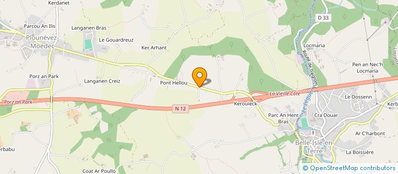 localisation de l'entreprise SOCIETE LE ROUX  PLOUNEVEZ-MOEDEC