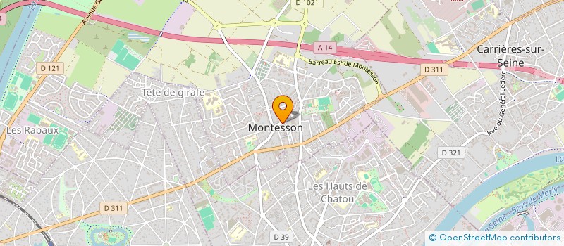 localisation de l'entreprise SOCIETE LE ROUX  MONTESSON