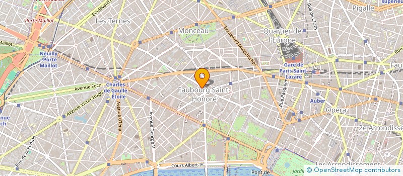 localisation de l'entreprise SOCIETE  LE SAINT HONORE  PARIS