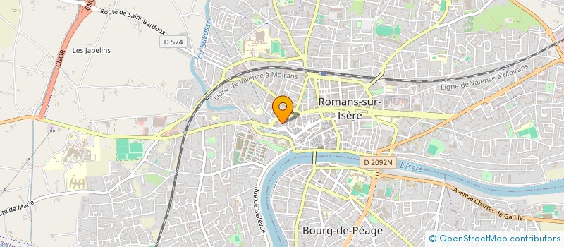 localisation de l'entreprise SOCIETE LE SOLEIL LEVANT  ROMANS-SUR-ISERE