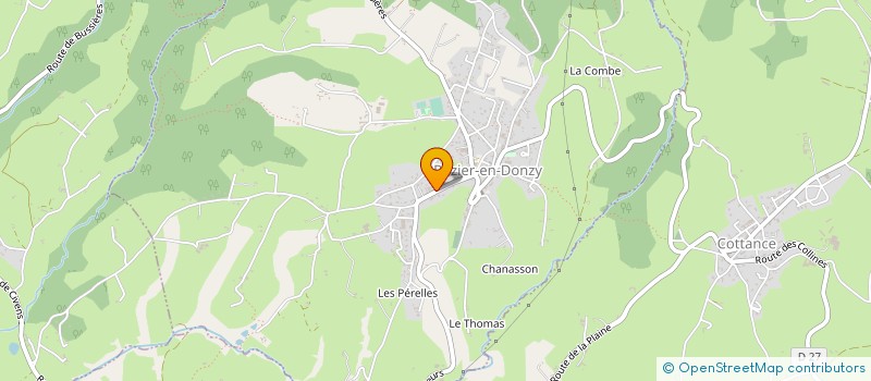 localisation de l'entreprise SOCIETE LE TISSERAND SAS à ROZIER-EN-DONZY