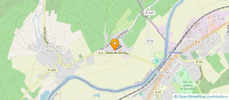 localisation de l'entreprise SOCIETE LECLERC-DROUILLET à TRELOU-SUR-MARNE