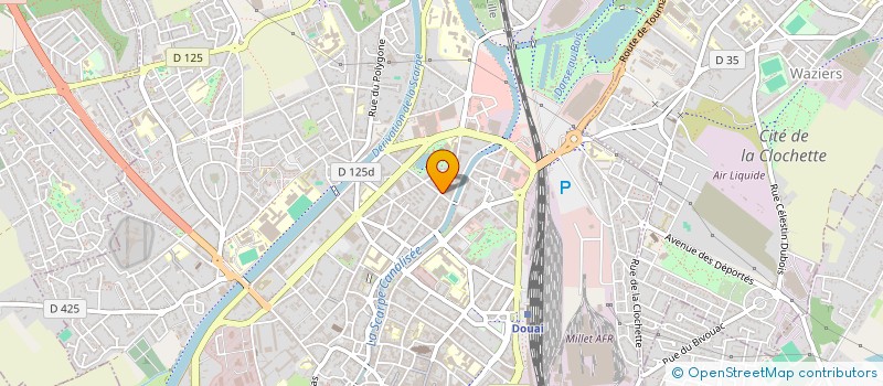 localisation de l'entreprise SOCIETE LEFEBVRE LEVEQUE ET COMPAGNIE à DOUAI