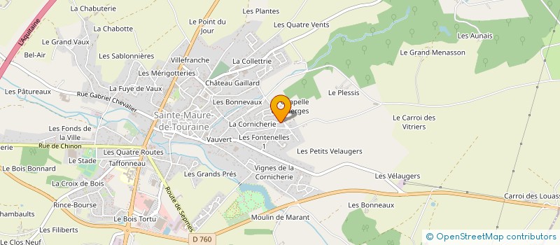 localisation de l'entreprise SOCIETE LES AMIS DU PATRIMOINE DE SAINTE-MAURE-DE-TOURAINE ET DE SA REGION à SAINTE-MAURE-DE-TOURAINE