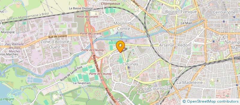 localisation de l'entreprise SOCIETE LES BAUDIERES  RENNES