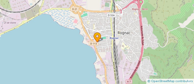 localisation de l'entreprise SOCIETE LES FLOTS BLEUS  ROGNAC