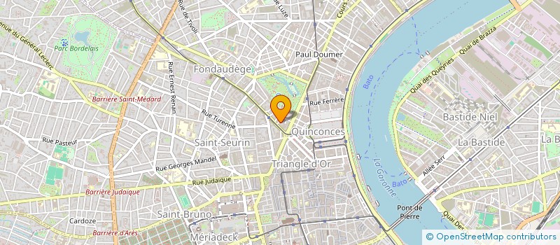 localisation de l'entreprise SOCIETE LES GLYCINES  BORDEAUX