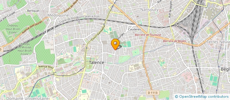 localisation de l'entreprise SOCIETE LES MOUTONS  TALENCE