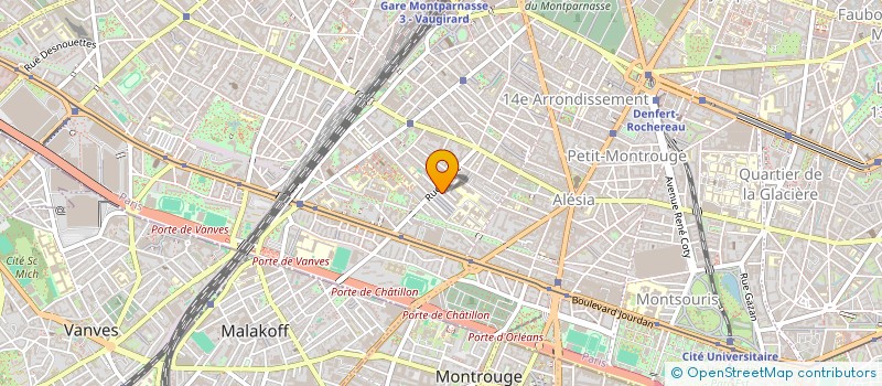 localisation de l'entreprise SOCIETE LES OUTILLEURS REUNIS à PARIS 14