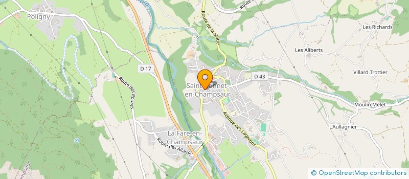 localisation de l'entreprise SOCIETE LES PETITES HIRONDELLES à SAINT-BONNET-EN-CHAMPSAUR